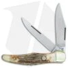Boker Tree Brand L.E. Trapper Double Lockback Pocket Knife 5.25" Stag