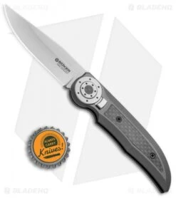 Boker Tucan Slide Lock Folding Knife Titanium/Carbon Fiber (3" Satin) -Boker Boker Tucan Slide Ti CF 110652 BHQ 67707 jr bottlecap 2