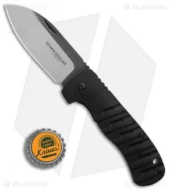 Boker Two Handed Fat Jack Liner Lock Knife Black G-10 (3.3" Two-Tone) 01RY843 -Boker Boker Two Handed Fat Jack Black G10 SW BHQ 86591 er bottlecap
