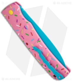 Boker XXL Kalashnikov Exclusive Dessert Warrior Automatic Knife (4.75" Blue) -Boker Boker XXL Kalashnikov Auto Dessert Warrior BHQ Exclusive Pink Blue BHQ 126276 jr side