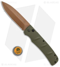 Boker XXL Kalashnikov Exclusive Desert Warrior Automatic Knife (4.75" Copper) -Boker Boker XXL Kalashnikov Auto OD Green Copper BHQ Exclusive BHQ 126265 jr bottlecap