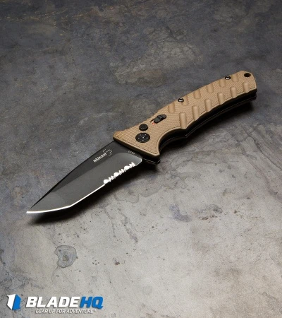 Boker Plus Strike Tanto Automatic Coyote Brown (3.25" Black SW Serr) 01BO425N 6 Boker Plus Strike Tanto Automatic Coyote Brown (3.25" Black SW Serr) 01BO425N - Image 6