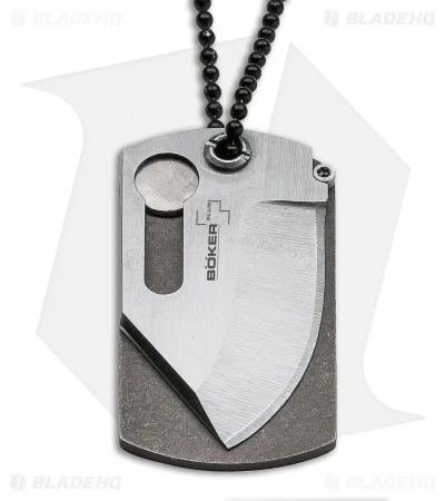 Boker Plus Kubasek KTK Dog Tag Knife Titanium (1.75" Satin) 2 Boker Plus Kubasek KTK Dog Tag Knife Titanium (1.75" Satin) - Image 2