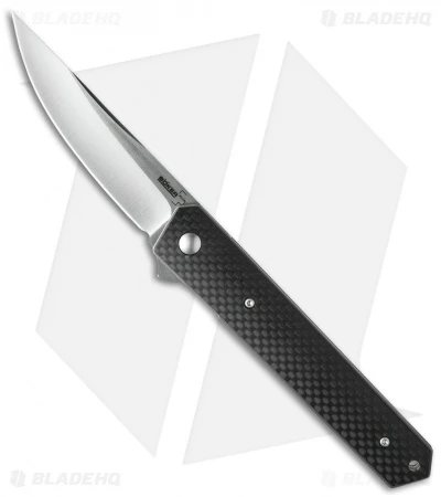 Boker Kwaiken Carbon Fiber Flipper Knife (3.5" Satin VG-10) 01BO298 1 Boker Kwaiken Carbon Fiber Flipper Knife (3.5" Satin VG-10) 01BO298
