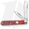 Boker Razor Jack Pocket Knife 3.125" Red Jigged Bone Handle 110744
