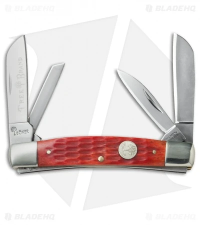 Boker Traditional Congress Knife 3.5" Jigged Red Bone 110745 1 Boker Traditional Congress Knife 3.5" Jigged Red Bone 110745