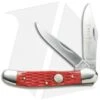 Boker Traditional Copperhead Knife 3.75" Jigged Red Bone 110746