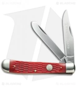 Boker Traditional Trapper Knife 4.125" Jigged Red Bone 110747