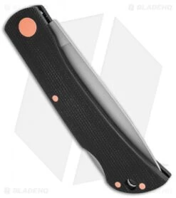 Boker Rangebuster Lockback Knife Black Micarta (3" Satin) 112914 -Boker boker Rangebuster Black Micarta Copper 112914 BHQ 136222 td side