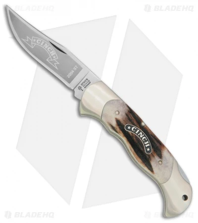 Boker Cinch Classic Hunter Folding Knife (3.1" Satin) 11CI2004ST 1 Boker Cinch Classic Hunter Folding Knife (3.1" Satin) 11CI2004ST