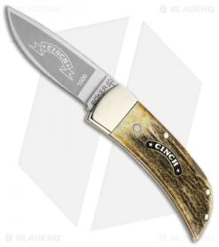 Boker Cinch Lockback Stag Horn (2.00" Satin) 11CI1006
