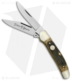 Boker Copperhead Pocket Knife 3.75" Beer Barrel Wood 112626BBL