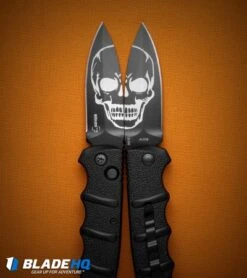 Boker Skull Kalashnikov Dagger Automatic Knife (3.25" Black D2) 14 Boker Skull Kalashnikov Dagger Automatic Knife (3.25" Black D2) -Boker boker kalashnikov skull dagger blk BHQ 48870 dl