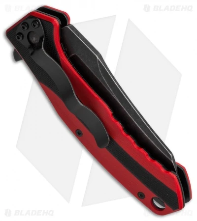 Boker Magnum RB Tree Flipper Knife Red/Black G-10 (3.375" Black SW) 01SC166 3 Boker Magnum RB Tree Flipper Knife Red/Black G-10 (3.375" Black SW) 01SC166 - Image 3
