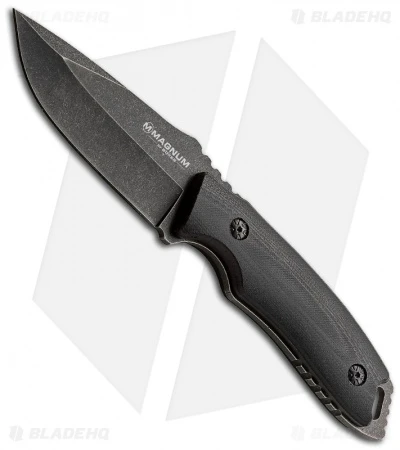 Boker Magnum ADC All Day Carry Fixed Blade Knife (3.75" Black) 02YA105 1 Boker Magnum ADC All Day Carry Fixed Blade Knife (3.75" Black) 02YA105