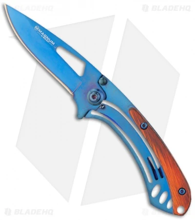 Boker Magnum Deep Blue Frame Lock Knife (2.375" Blue) 01SC156 1 Boker Magnum Deep Blue Frame Lock Knife (2.375" Blue) 01SC156