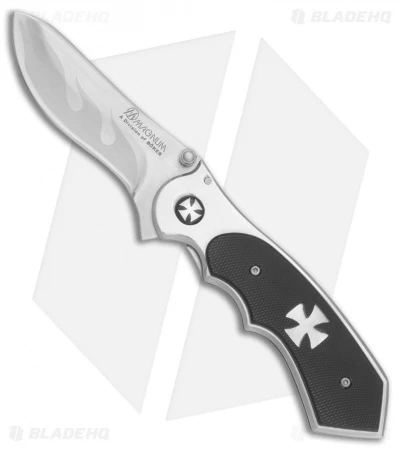 Boker Magnum Heavy Metal Liner Lock Knife (3.25" Satin) 01RY920 1 Boker Magnum Heavy Metal Liner Lock Knife (3.25" Satin) 01RY920