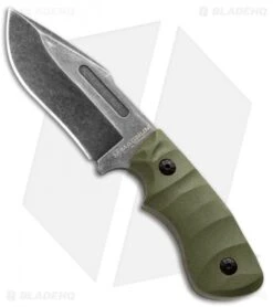 Boker Magnum Lil Giant Fixed Blade Knife Green G-10 (3.625" Smokewash) 02LG113