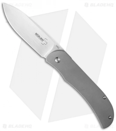 Boker Plus Exskelibur I Titan Frame Lock Knife Titanium (3.5" Satin) 01BO133 1 Boker Plus Exskelibur I Titan Frame Lock Knife Titanium (3.5" Satin) 01BO133