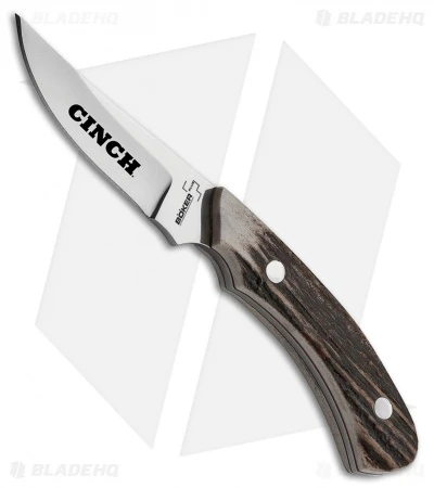 Boker Plus Cinch Cowboy Crossdraw Fixed Blade Knife Stag (2.8" Mirror) 02BO515CI 1 Boker Plus Cinch Cowboy Crossdraw Fixed Blade Knife Stag (2.8" Mirror) 02BO515CI