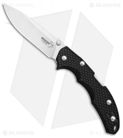 Boker Plus Patriot Lock Back Knife Black GFN (3.4" Satin) 01BO370 1 Boker Plus Patriot Lock Back Knife Black GFN (3.4" Satin) 01BO370