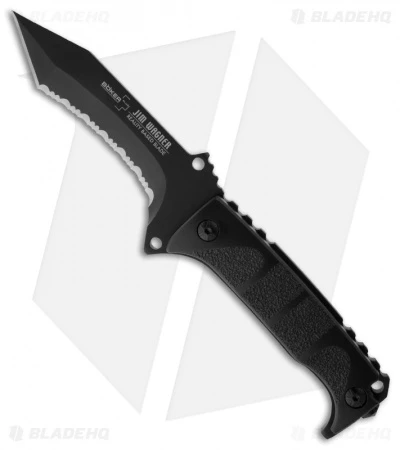 Boker Plus Jim Wagner RBB Tanto Fixed Blade Knife (5.25" Black Serr) 02BO049 1 Boker Plus Jim Wagner RBB Tanto Fixed Blade Knife (5.25" Black Serr) 02BO049