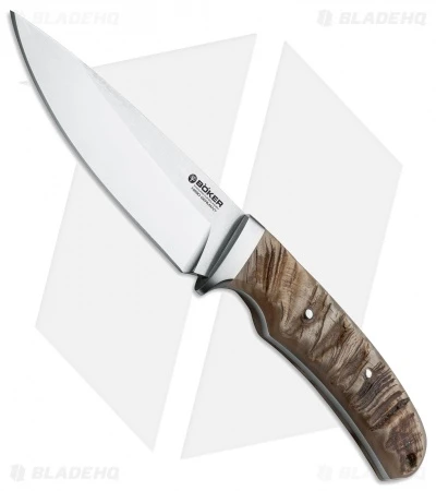 Boker Savannah Fixed Blade Knife Ram Horn (4.625" Satin) 120720 1 Boker Savannah Fixed Blade Knife Ram Horn (4.625" Satin) 120720