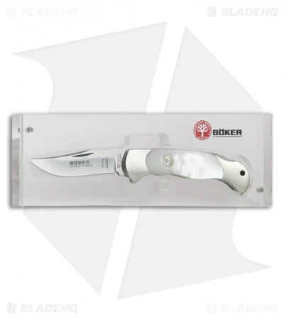 Boker Scout Lock Back Pocket Knife Mother Of Pearl (3.125" Satin) 112005 2 Boker Scout Lock Back Pocket Knife Mother Of Pearl (3.125" Satin) 112005 - Image 2