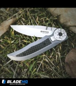 Boker Tucan Slide Lock Folding Knife Titanium/Carbon Fiber (3" Satin) -Boker boker tucan slide lock cf ti BHQ 67707 dl
