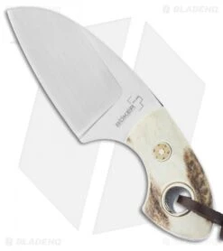 Boker VoxKnives Gnome Stag Fixed Blade Knife (2.125" Satin) 02BO268